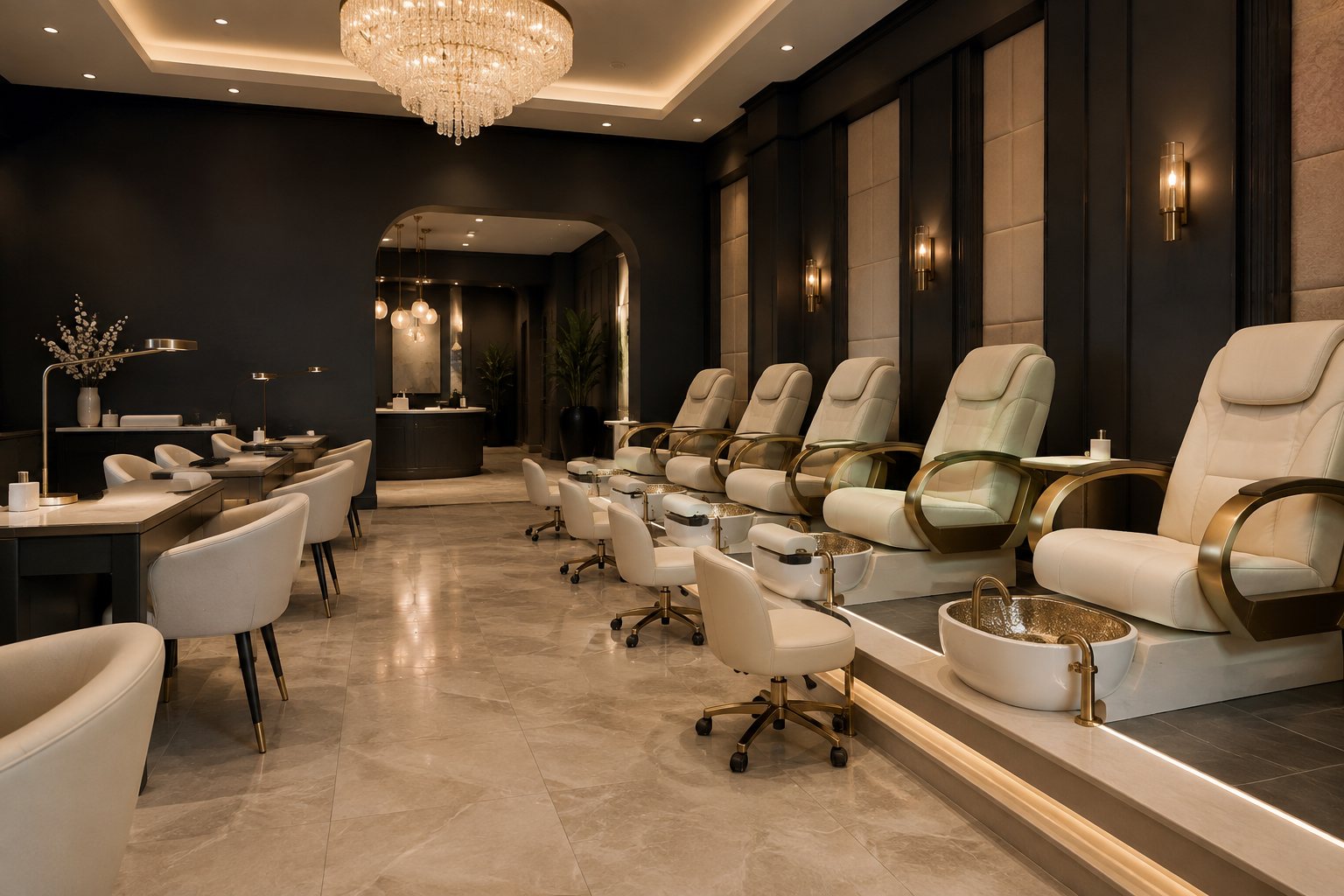 Fastboy Nails luxury salon interior